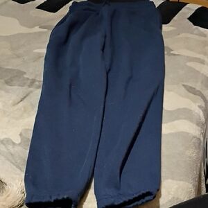 Women's Navy Joggers With Pockets Size Small-0555